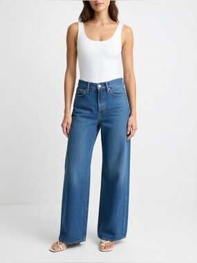 J. Crew Classic Blue High-Rise Superwide Leg Jeans